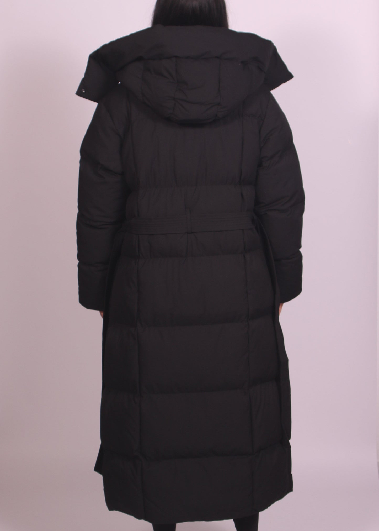 Hooded Puffer Longline Coat